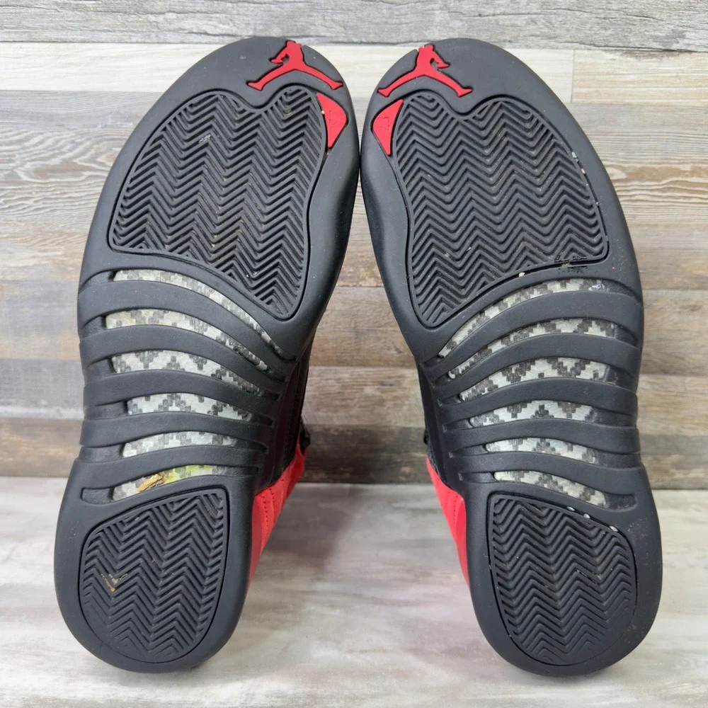 Jordan 12 Retro Reverse Flu Game Mens Size 10 Basketball Shoes CT8013-602 Red